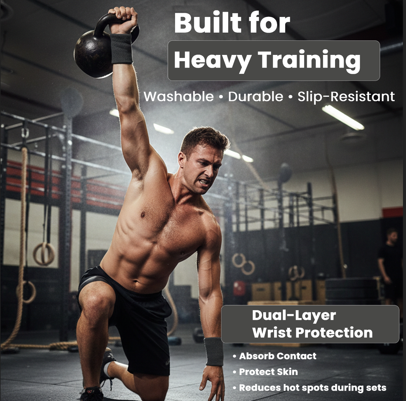 Kettlebell Wrist Pads (Dark Gray) - Image 5