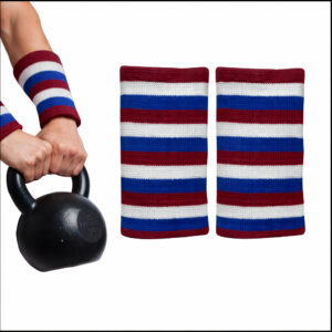 Kettlebell Wrist Pads (Red, White and Blue)